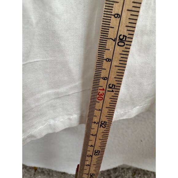 Me 2 Magic Eyelet Maxi white boho princess dress crochet 90s beach sz L - Picture 6 of 8